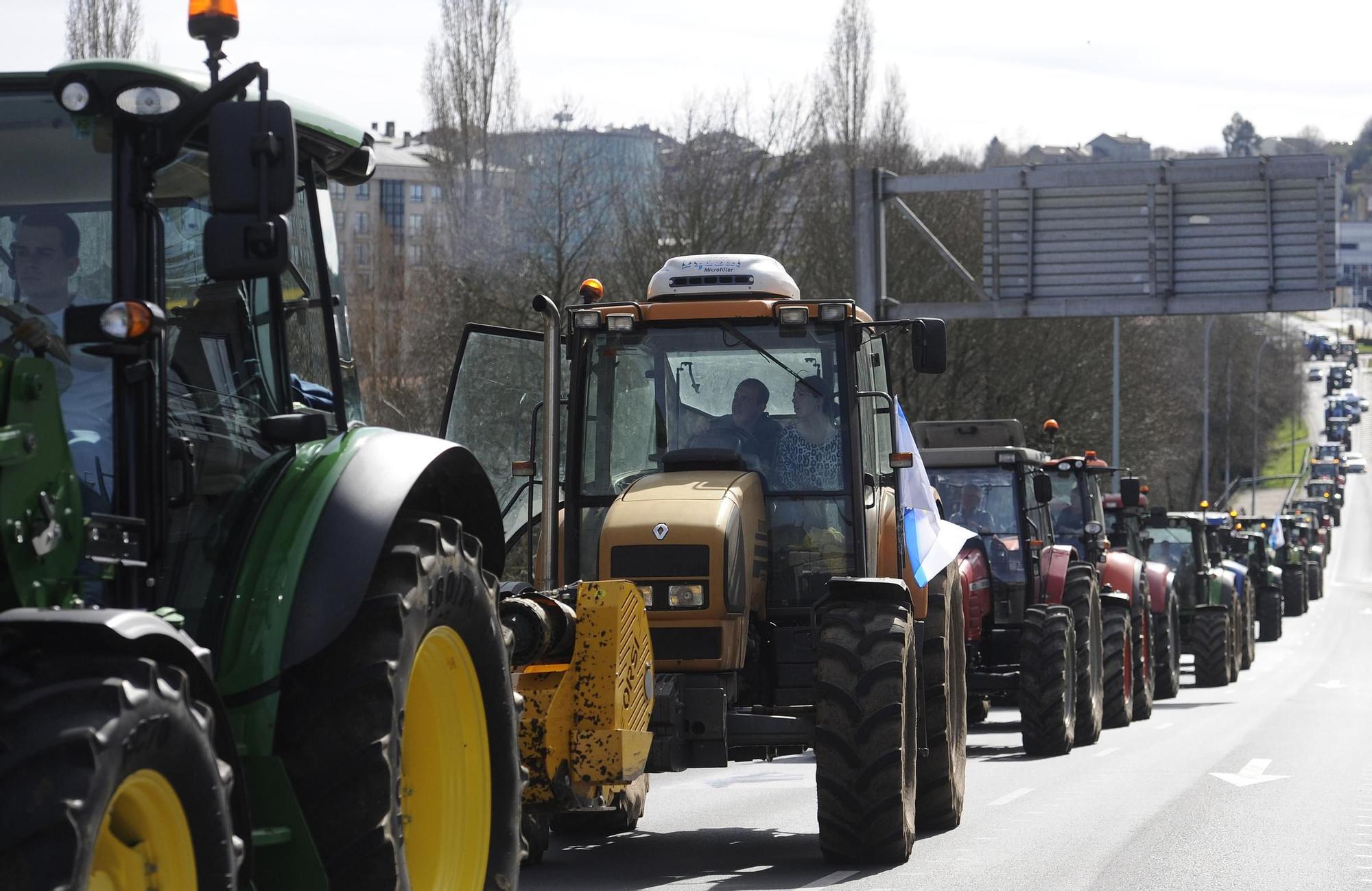 Protestas de los agricultores en Galicia