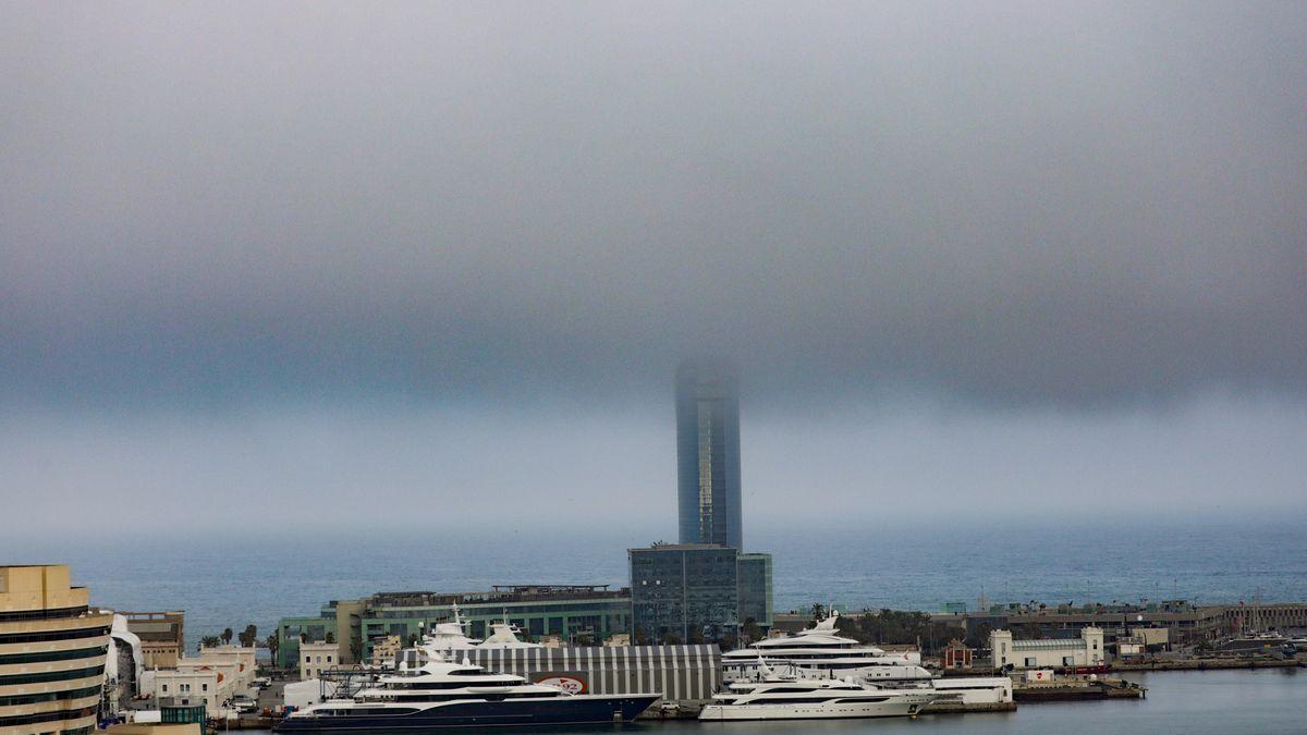 Episodio de contaminación en Barcelona el 23 de febrero de 2021.