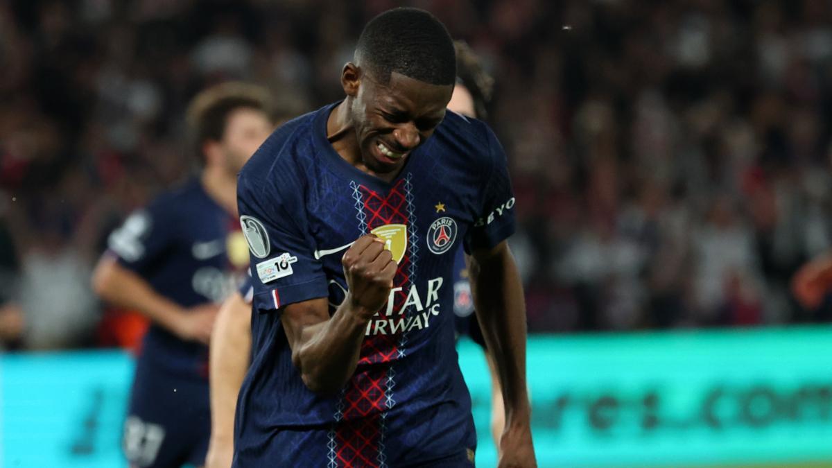 Dembélé firmó dos tantos en el duelo contra el Bayern
