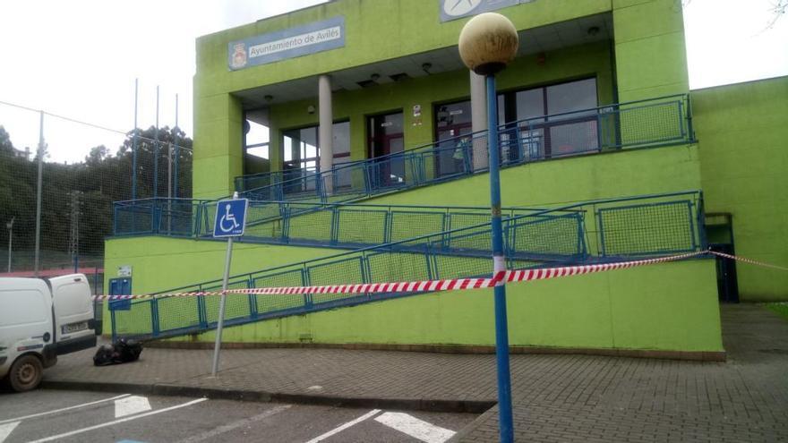 Cortada la rampa de acceso a la cafetería de La Toba por el aviso de fuertes vientos