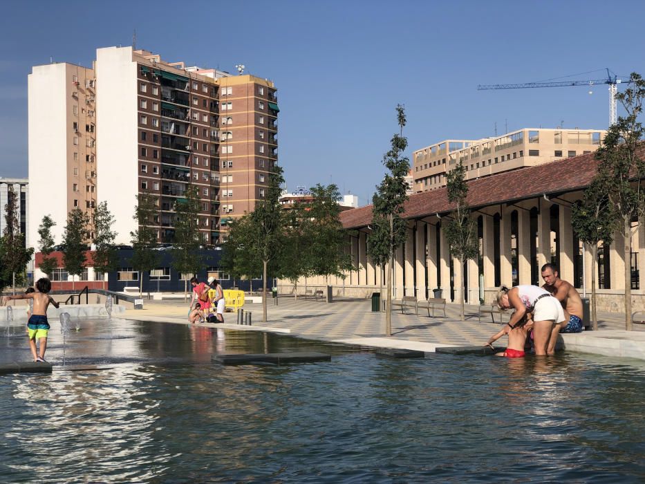 El Parc Central se convierte en un oasis contra la ola de calor