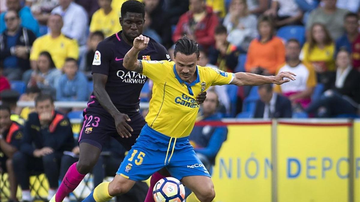 Roque Mesa, en su etapa en la UD Las Palmas