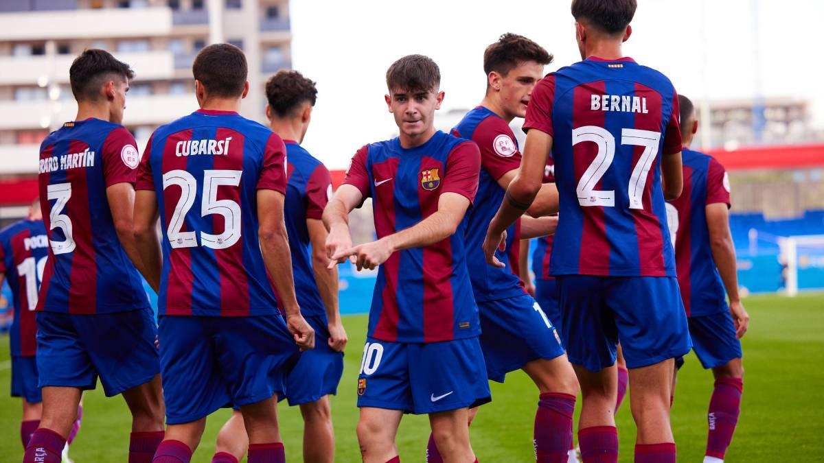 El Barça Atlètic se empieza a divertir y a sumar resultados