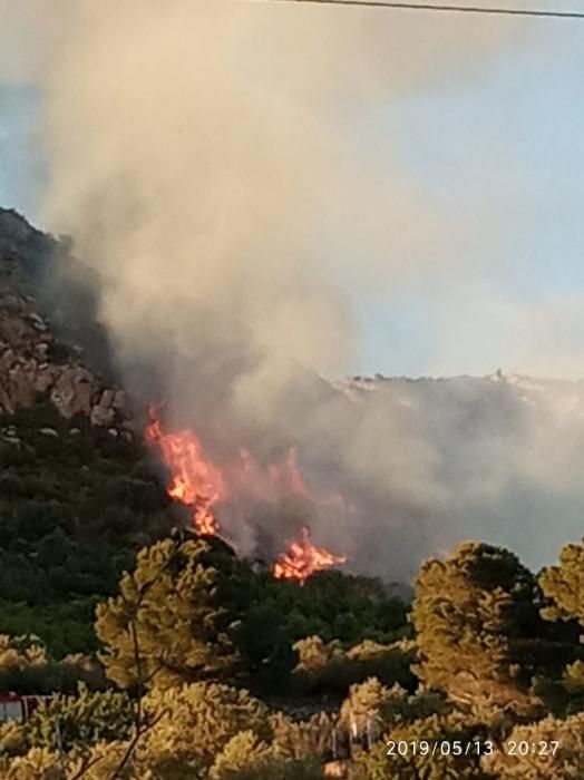 Incendi al Castell del Montgrí