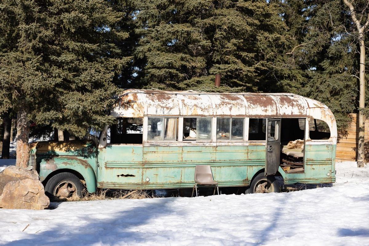 El autobús mágico donde Alex Supertramp se instala en Alaska