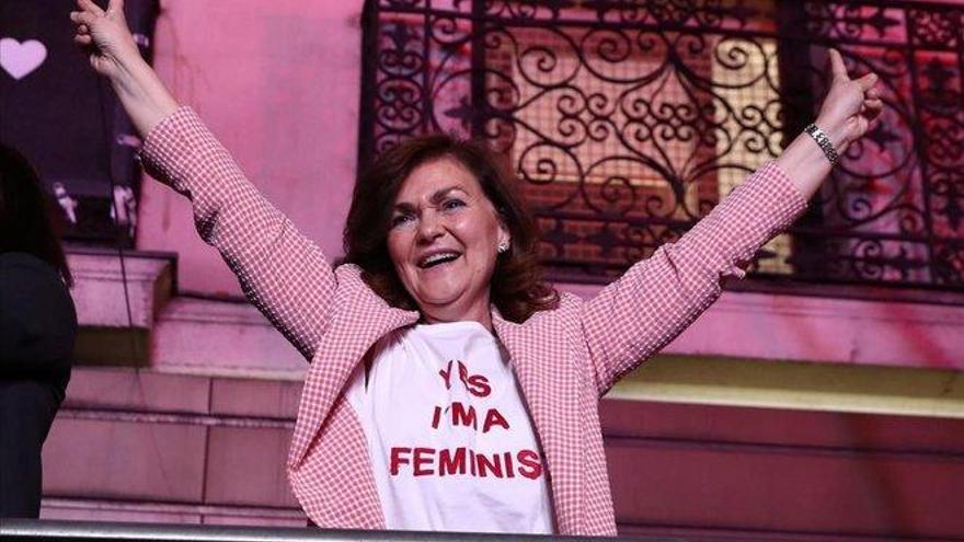 Carmen Calvo agota su camiseta feminista