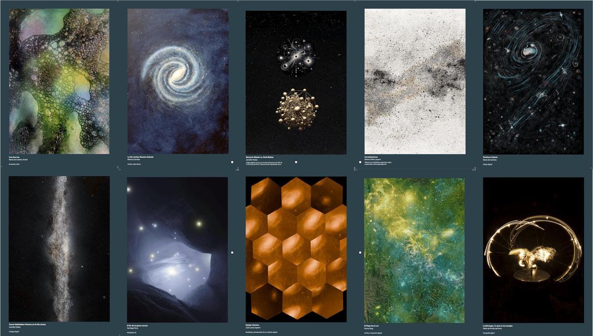 Collage con los paneles de la exposición que puede visitarse en el Museo de la Ciencia y el Cosmos de Tenerife hasta el 27 de abril de 2026.