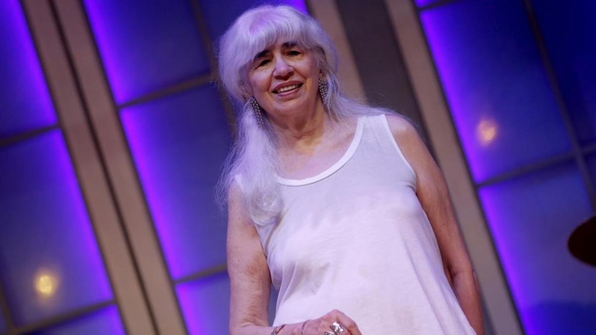 Eleanor Bergstein, guionista de la película 'Dirty dancing' y creadora del musical, el pasado lunes en el teatro Nuevo Alcalá de Madrid.