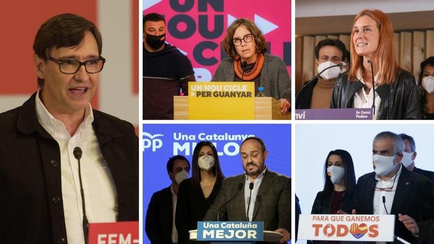 Les reaccions dels candidats als resultats de les eleccions