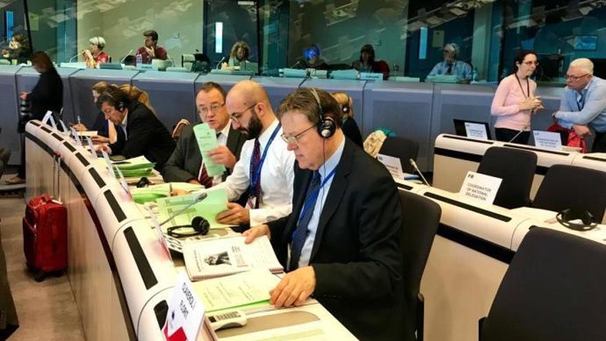 Ximo Puig, durante su intervención en el Comité de las Regiones en Bruselas.