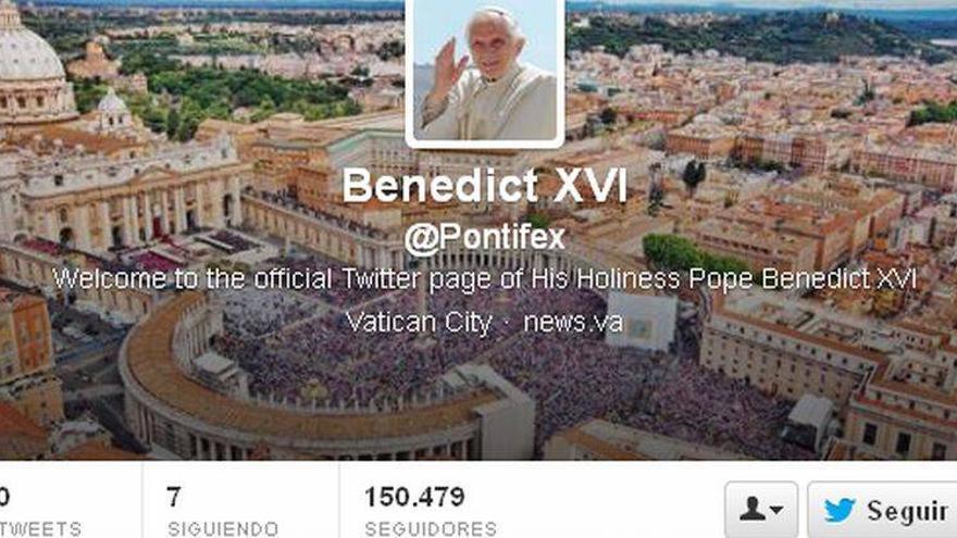 La nueva cuenta del Papa en Twitter supera en pocas horas los 120.000 seguidores