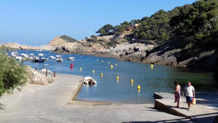 La cala d&#039;Aiguafreda, que quedarà protegida.