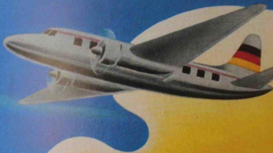 Werbeplakat für Mallorca-Reisen aus dem Jahr 1957