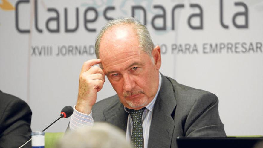 Rodrigo Rato, el viernes de la semana pasada, en El Puig.