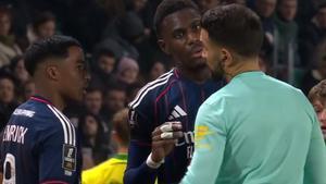 Endrick, expulsado ante el Nantes