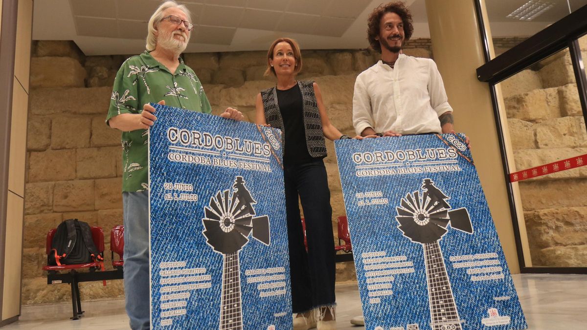 José María Aljama, Marian Aguilar y Pepe García Román presentan la nueva edición de Cordoblues