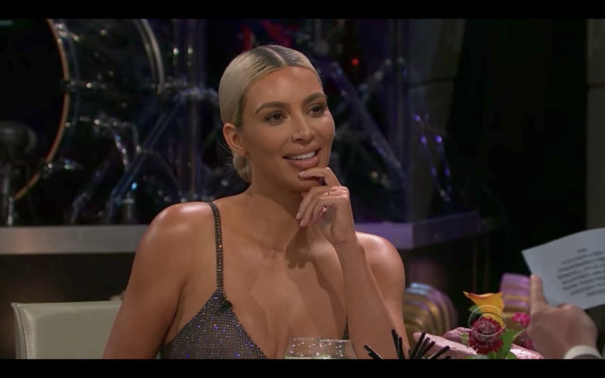 Kim Kardashian en el Show de James Corden