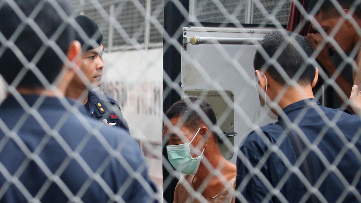 Un detenido en la cárcel de Tailandia.