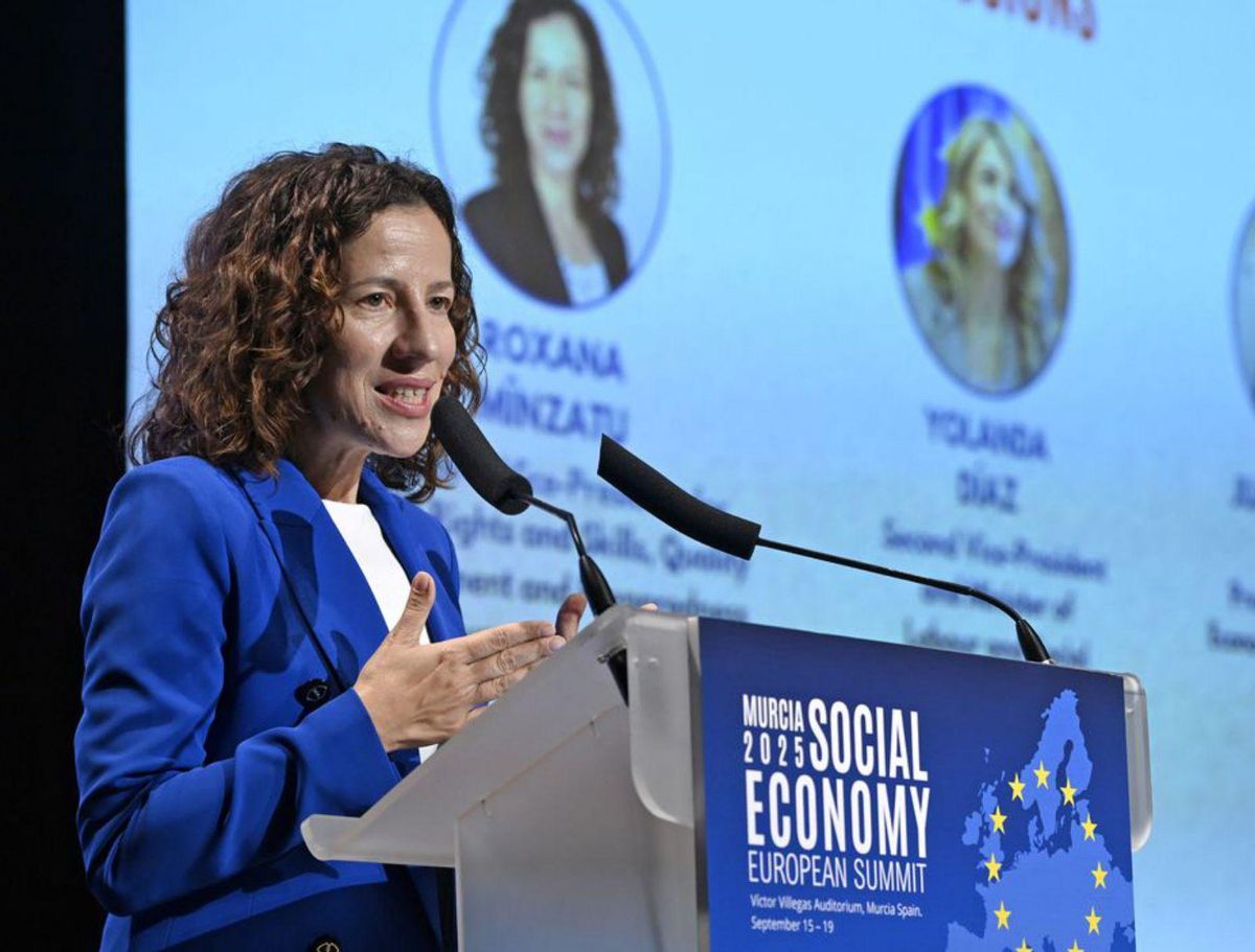 Roxana Mînzatu, vicepresidenta ejecutiva de Derechos Sociales y Capacidades, Empleo de Calidad y Preparación de la Comisión Europea.