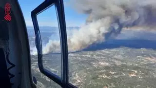 El incendio visto desde el espacio: el antes y el después de la zona afectada del Alto Mijares