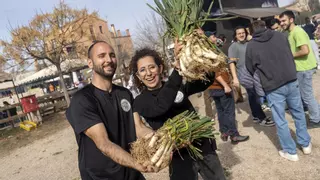 Propietaris del berenador del Mas Portell: «En quatre anys hem duplicat els manats de calçots que cuinem al berenador»