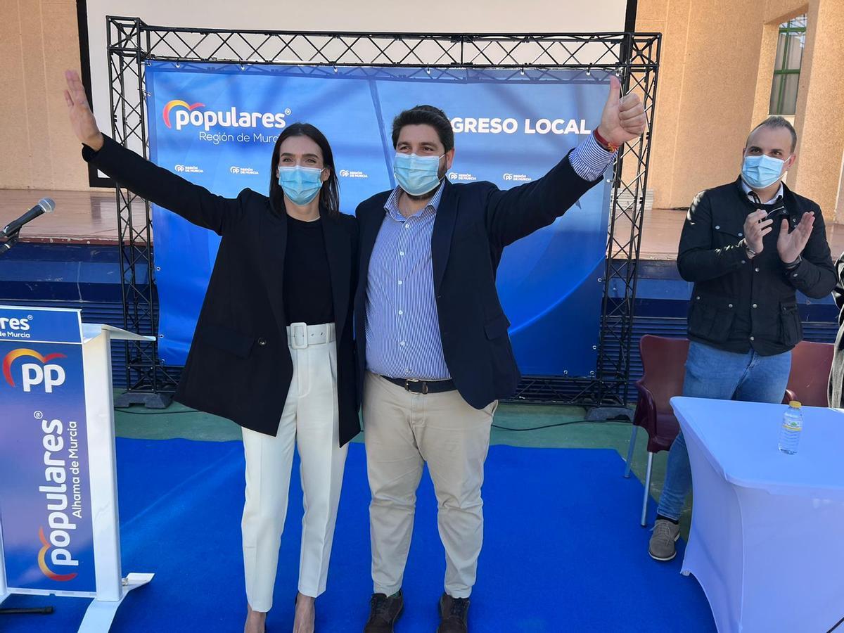 María Cánovas y López Miras en Alhama de Murcia.