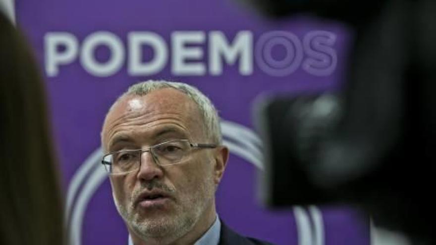 El secretario general de Podemos en la Comunidad, Antonio Montiel.