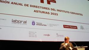 Luis García Montero inaugura la reunión anual de directores del Instituto Cervantes.
