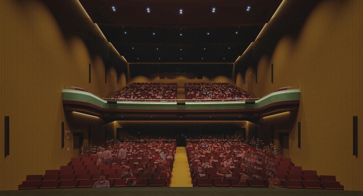Así será la sala del Cinemar.
