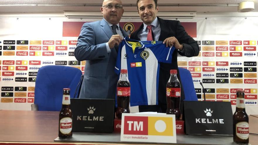 Pablo Serna, de TM, y Carlos Parodi, presidente del Hércules.