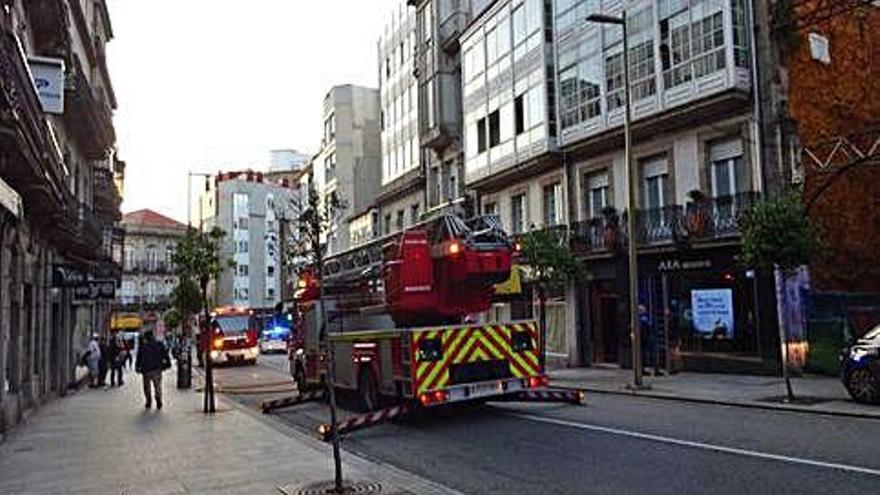 El incendio, ocurrido en 2017, obligó a cortar una vía durante horas.