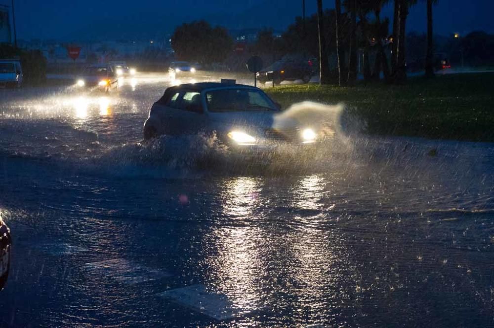 Lluvia y viento en las Pitiusas