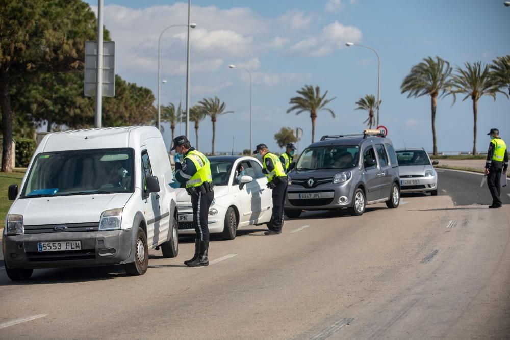 Controles en las carreteras de Mallorca