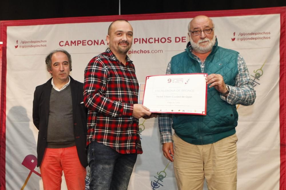 Entrega del IX Campeonato de Pinchos de Gijón.