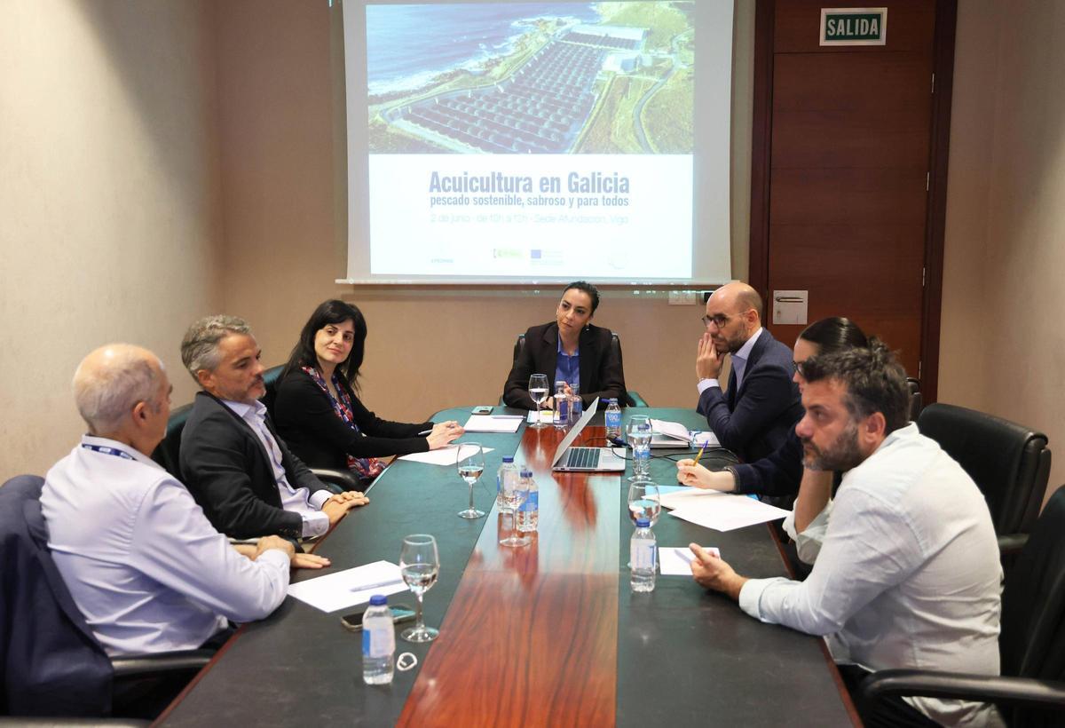 Encuentro ‘Acuicultura en Galicia: pescado sostenible, sabroso y para todos’. Encuentro ‘Acuicultura en Galicia: pescado sostenible, sabroso y para todos’.
