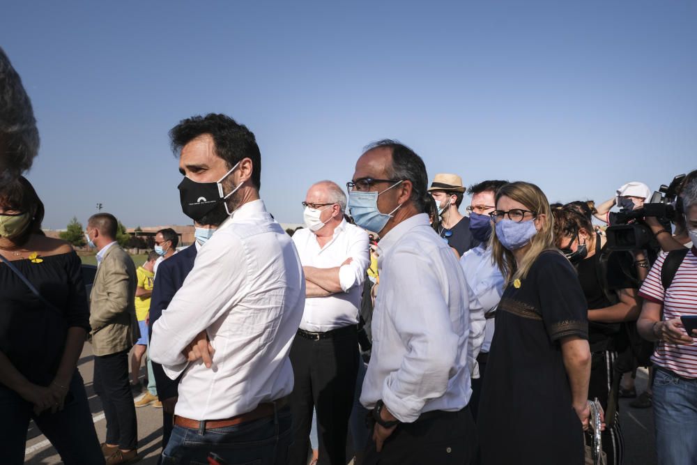 Els líders independentistes tornen a Lledoners