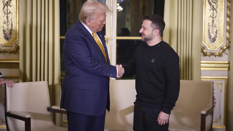 Donald Trump y Volodimir Zelenski.
