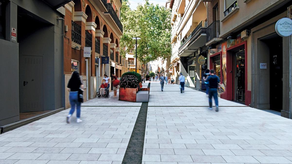 Así quedará la calle San Miguel tras la reforma. a