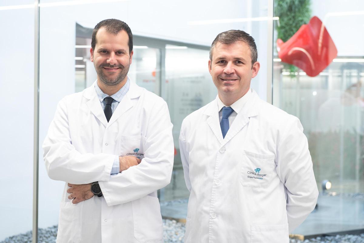 Dr. Óscar Merino y Dr. Miquel Blanquer en Clínica Rotger.