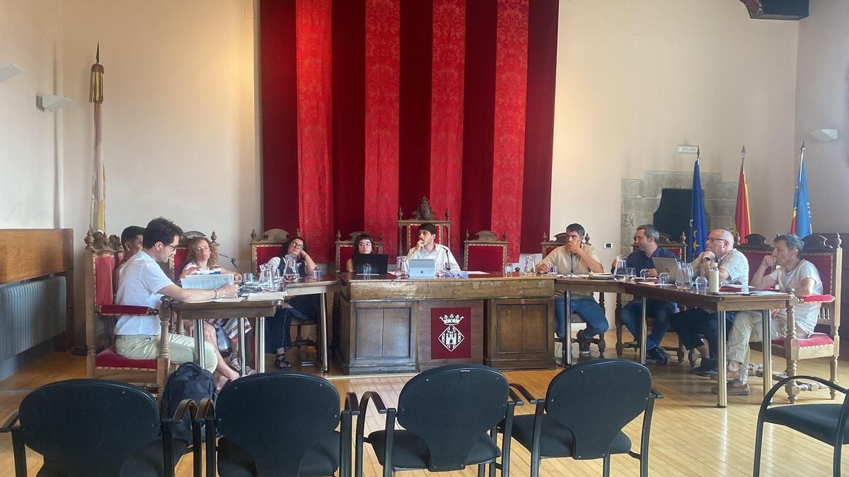 Foto del pleno de este viernes en Morella.