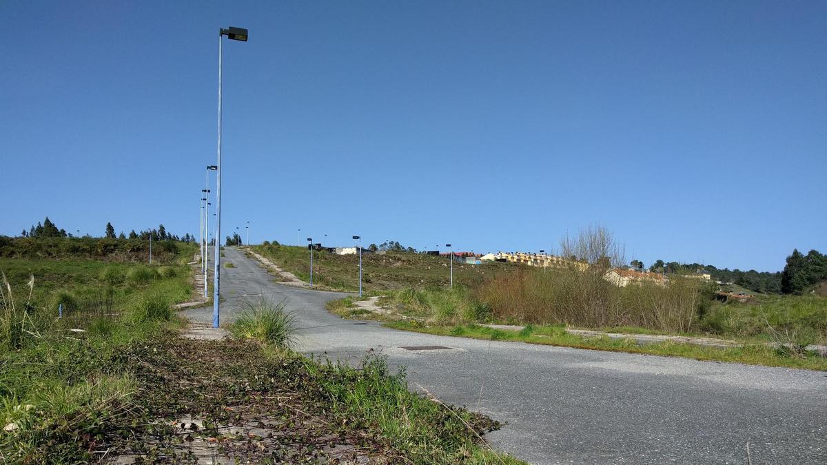 Imagen de la segunda fase de urbanización de Montegolf, en A Zapateira.