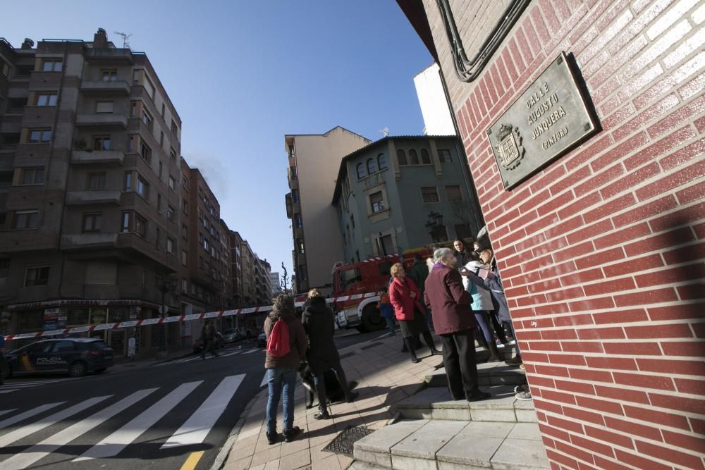 Incendio en Ciudad Naranco .