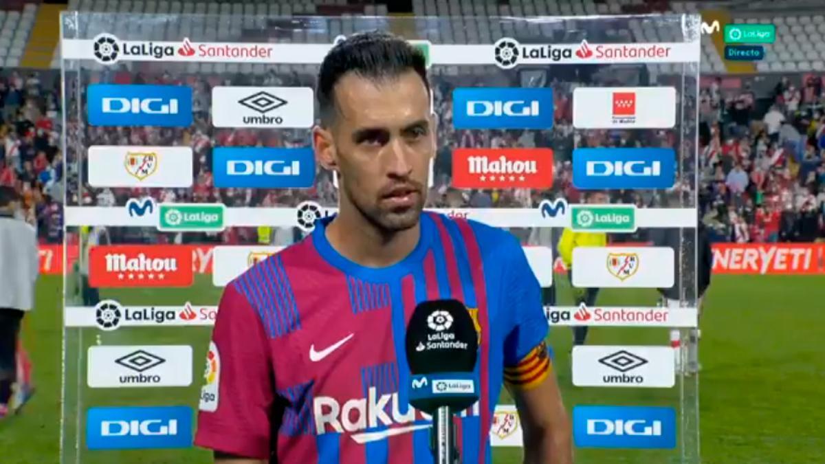 Busquets: "Cometí un error y asumo las consecuencias"