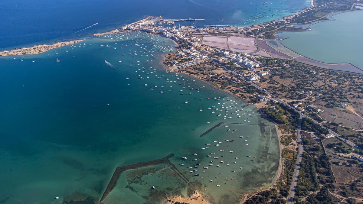 Imagen aérea de S'estany des Peix