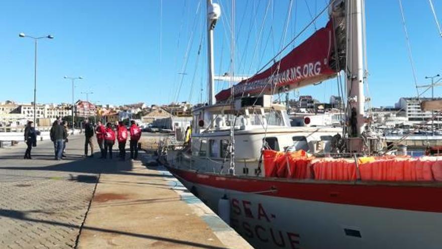 Palamós rep el vaixell de Proactiva Open Arms