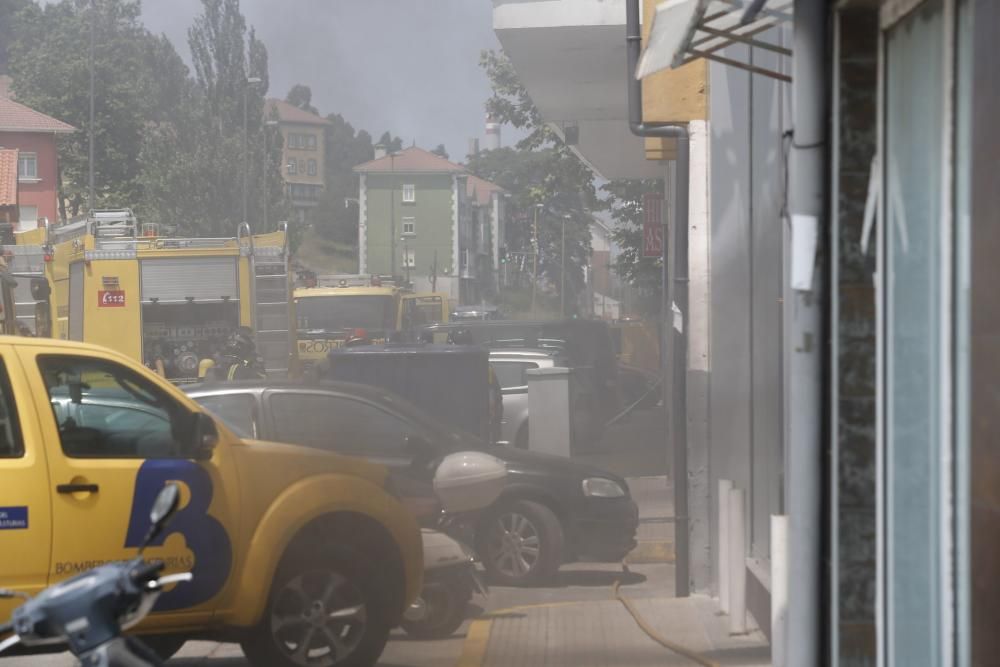 Incendio en Avilés