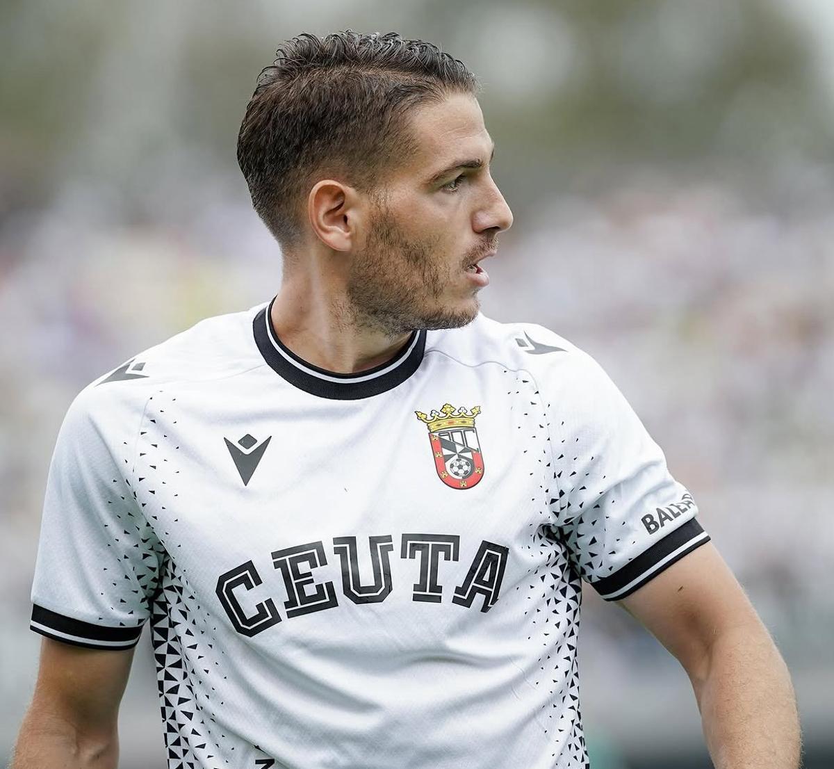 Manu Vallejo en su etapa en el AD Ceuta FC