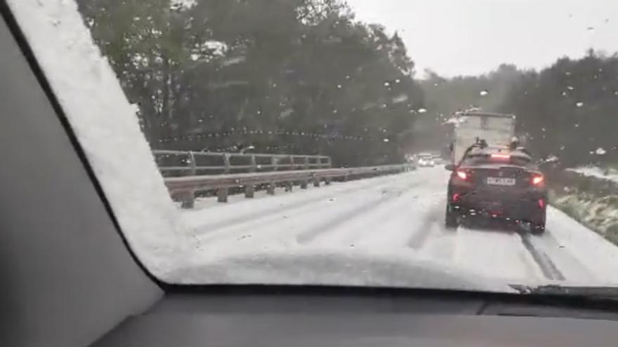 Impresionante granizada en Moià