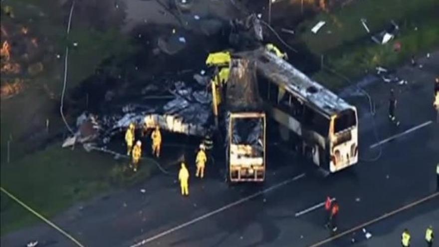 Nueve muertos en un accidente de tráfico en California