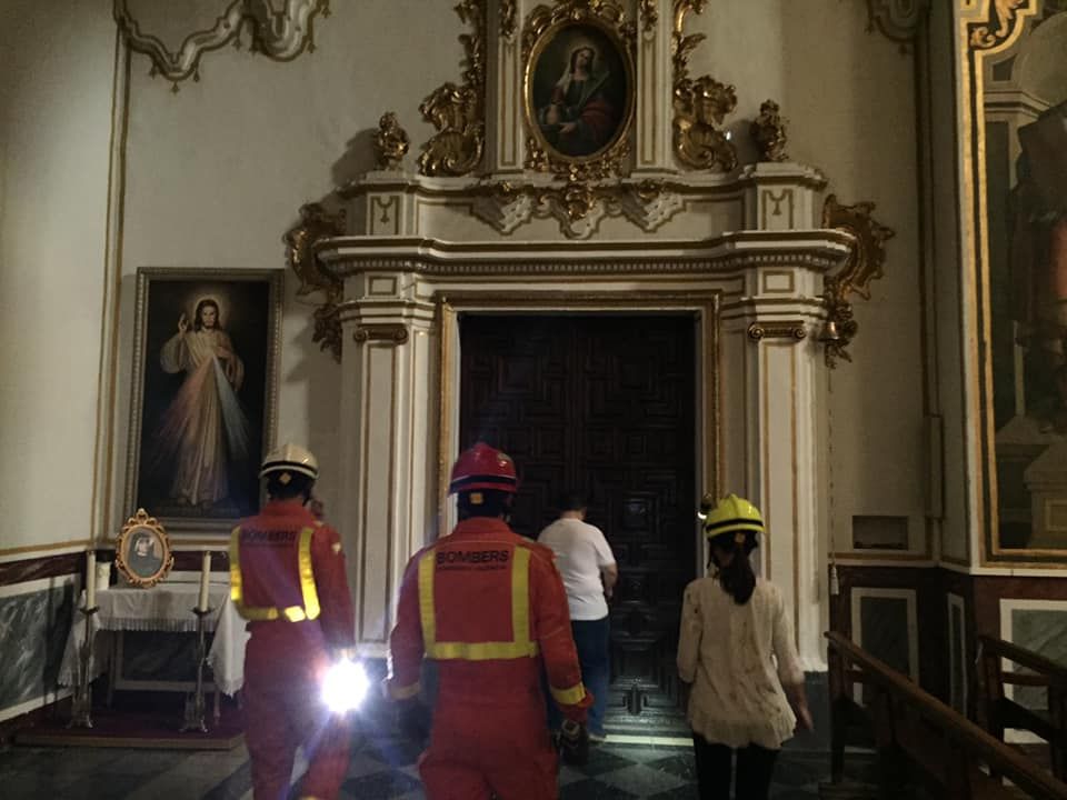 Se desprende parte de la cubierta de la cúpula de la iglesia de San Juan Apóstol de Massamagrell